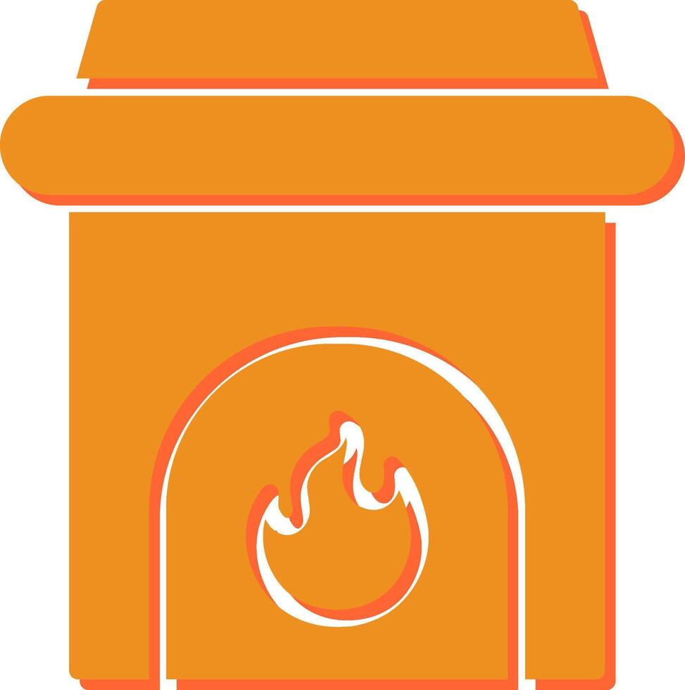 Fireplace Vector Icon