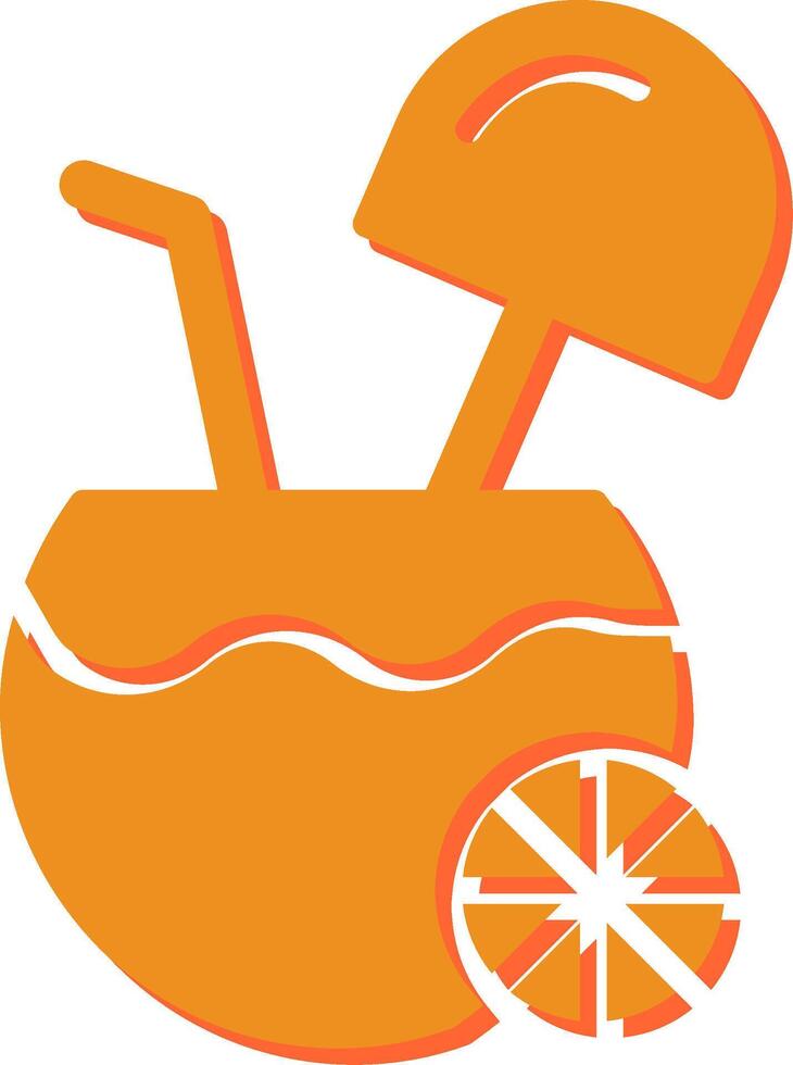 Coconut Drink Vector Icon