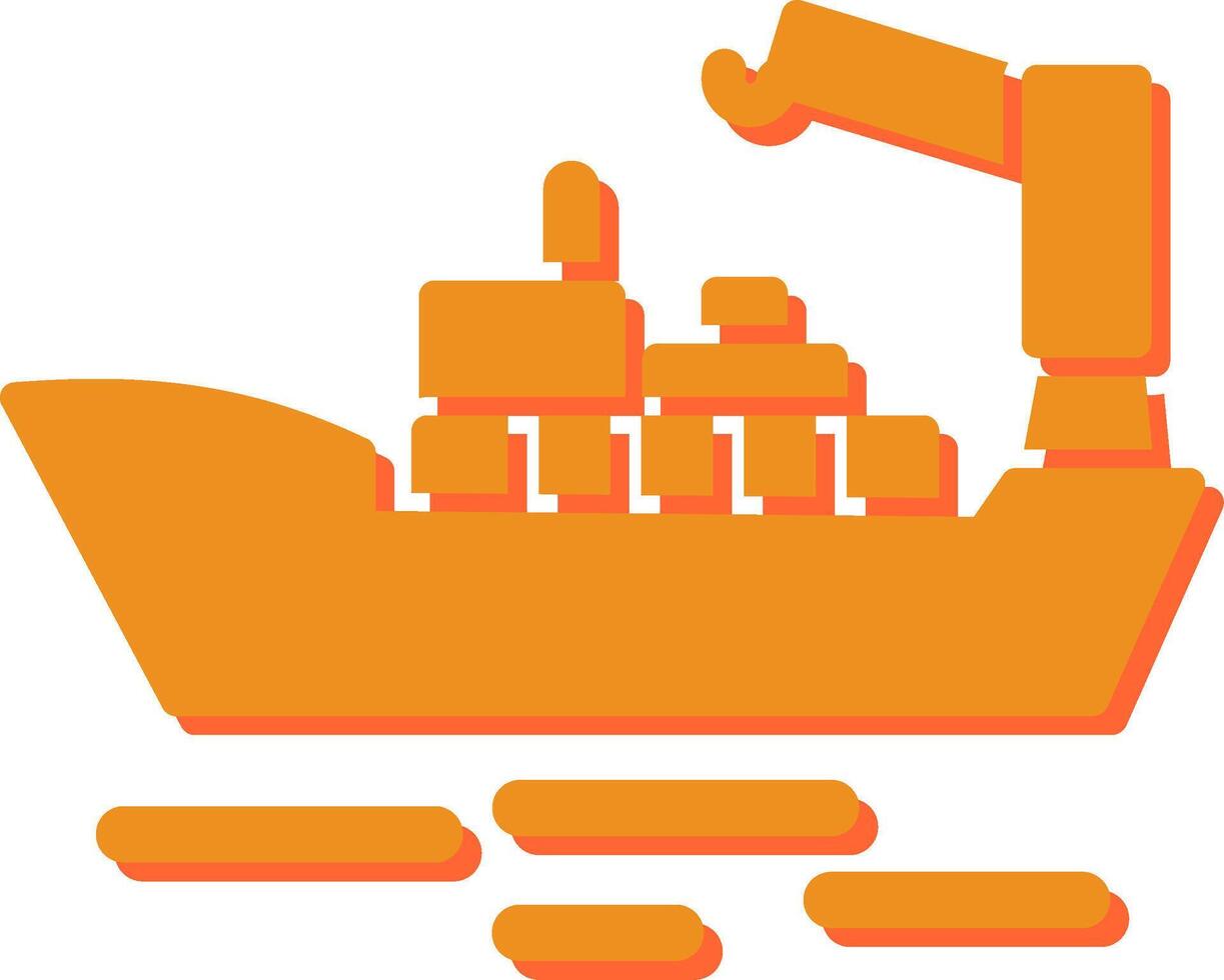 Cargo Ship II Vector Icon