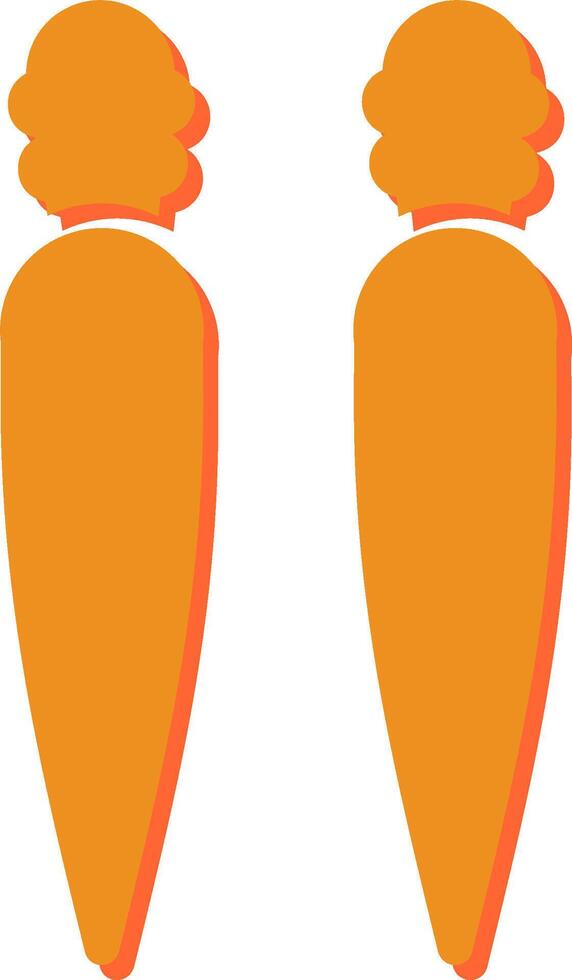 icono de vector de zanahoria