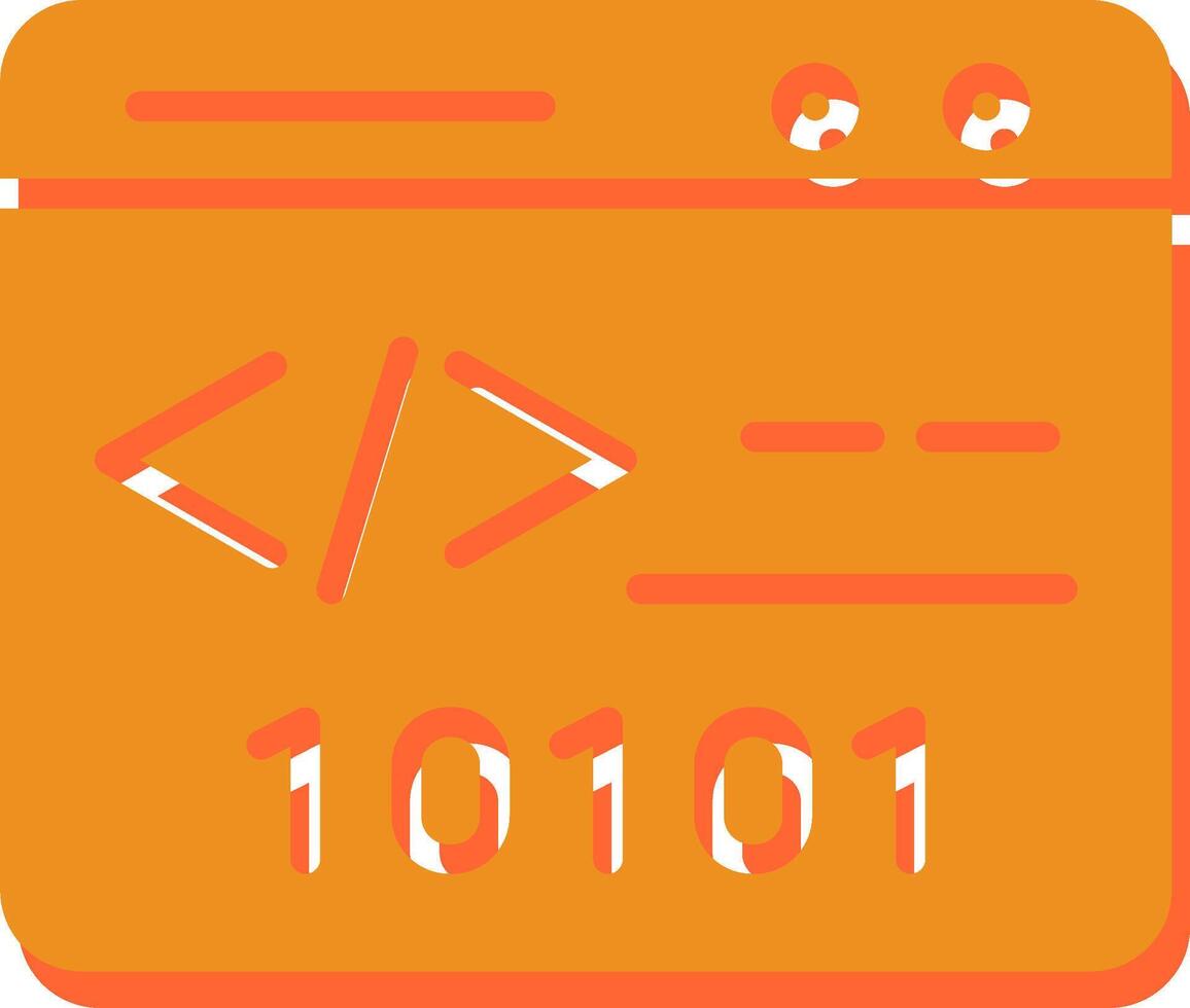 Binary Website Vector Icon