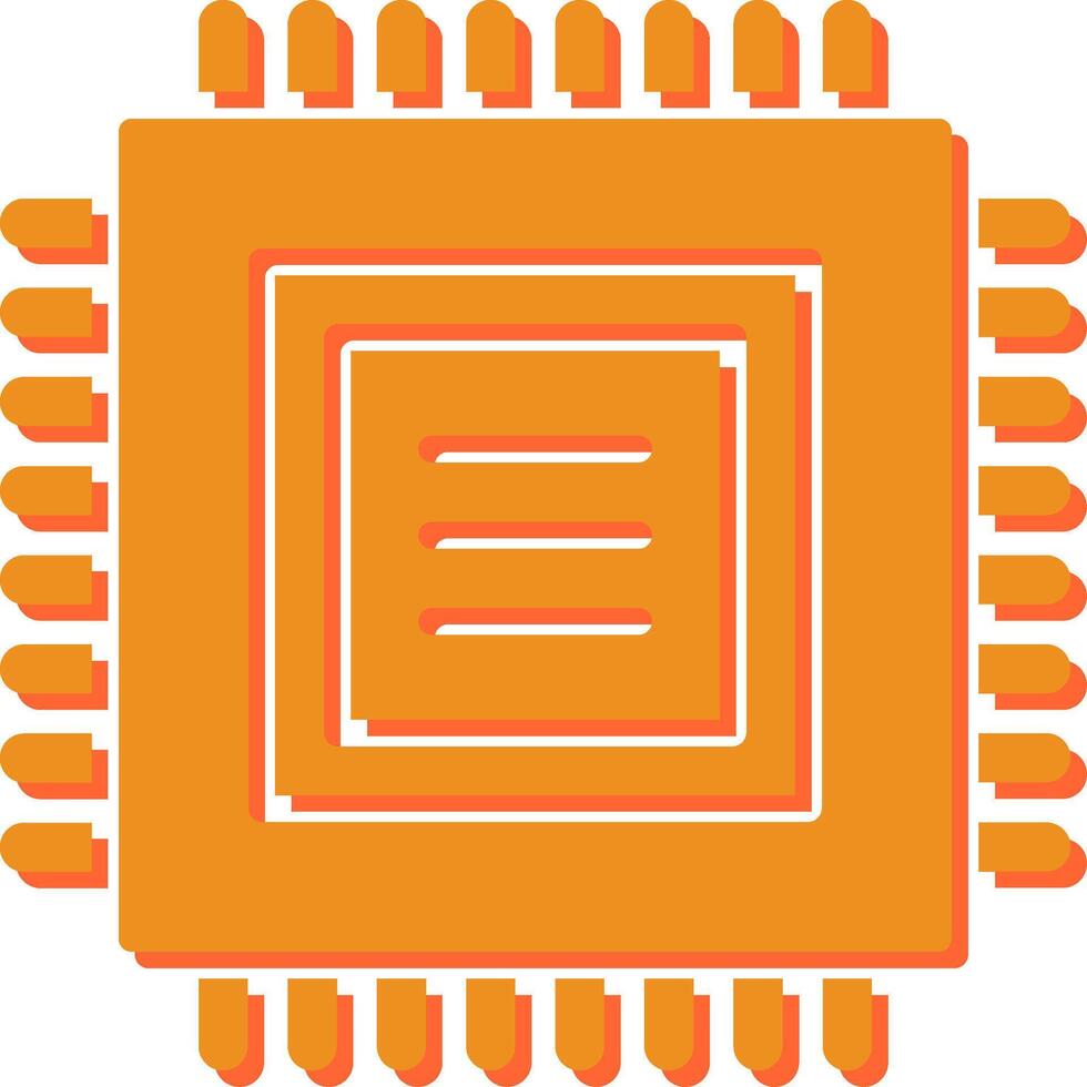 icono de vector de cpu