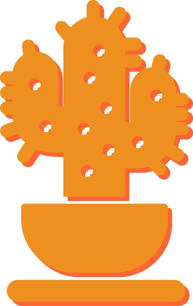 icono de vector de cactus