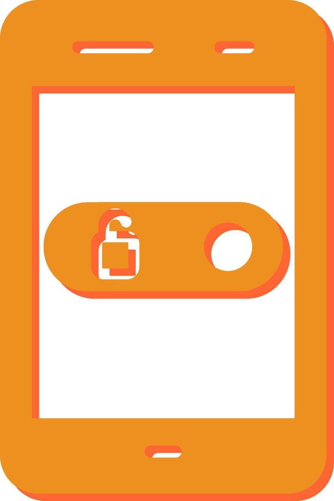 Unlock Slide Vector Icon