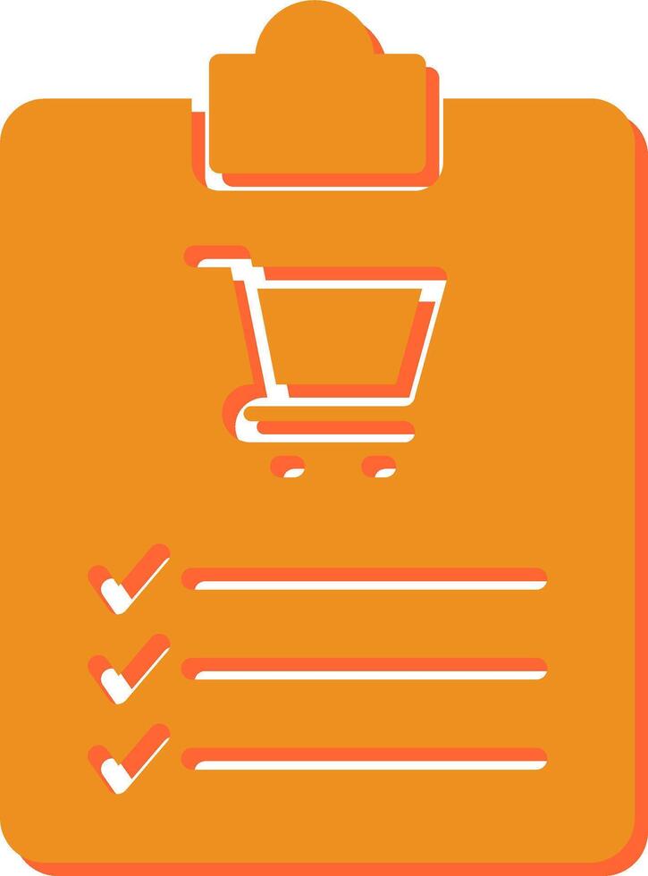 Shopping List Vector Icon