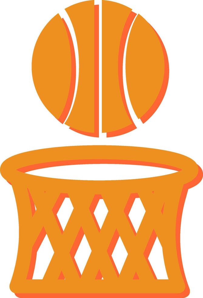 icono de vector de baloncesto