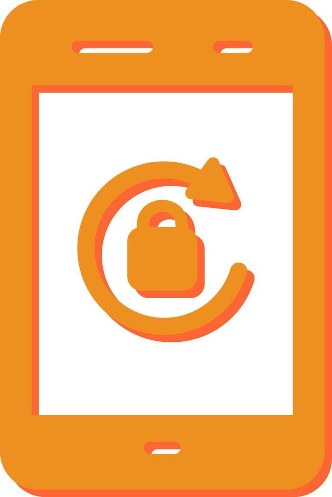 Portrait Orientation Lock Vector Icon