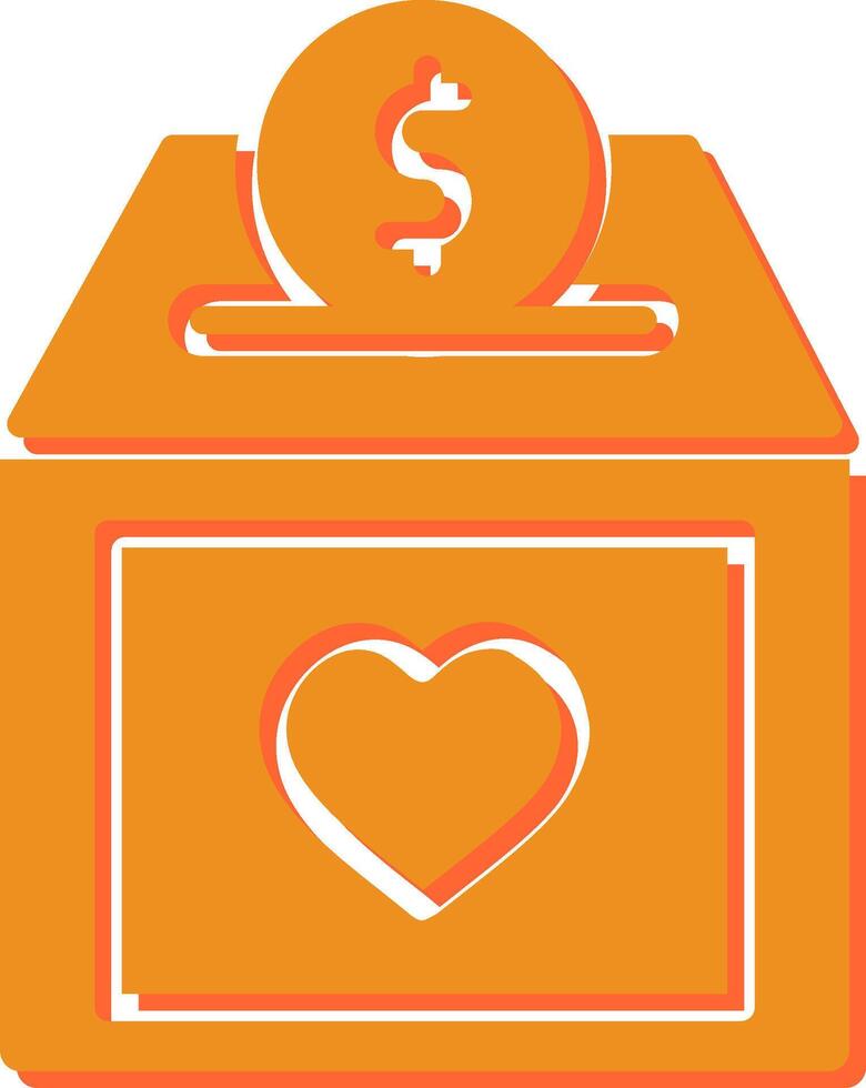 Charity Box Vector Icon