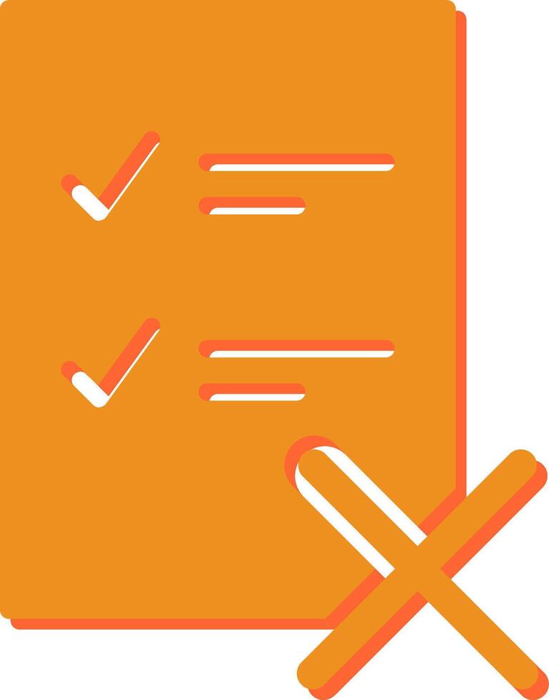 Fake List Vector Icon