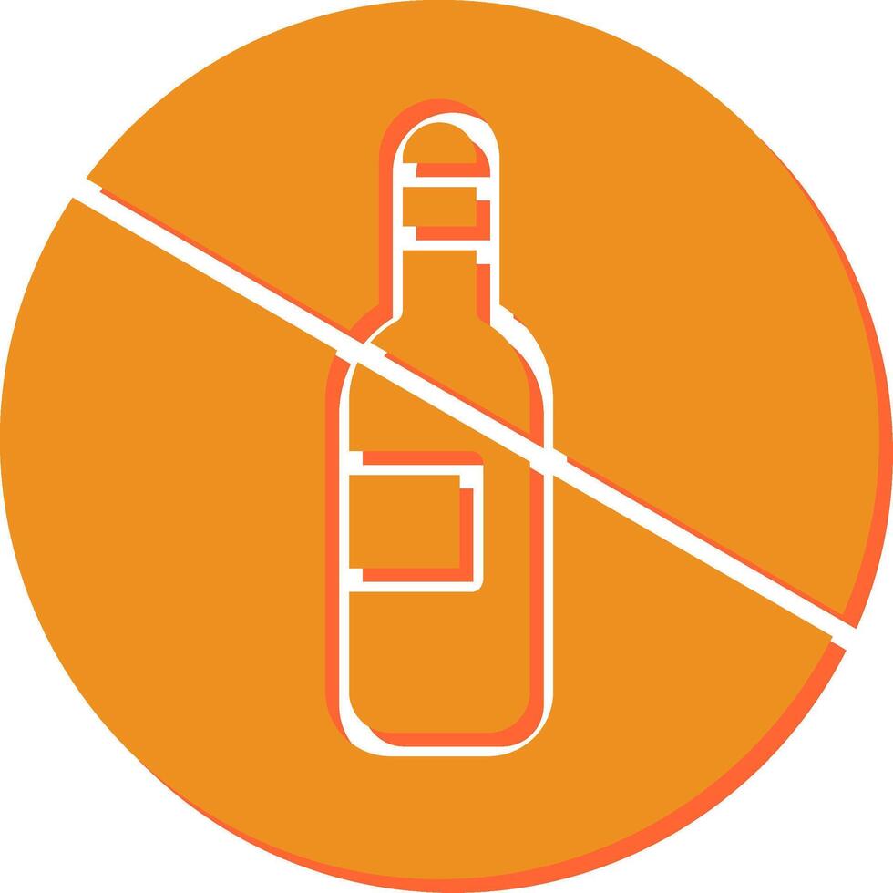 No Drinking Vector Icon