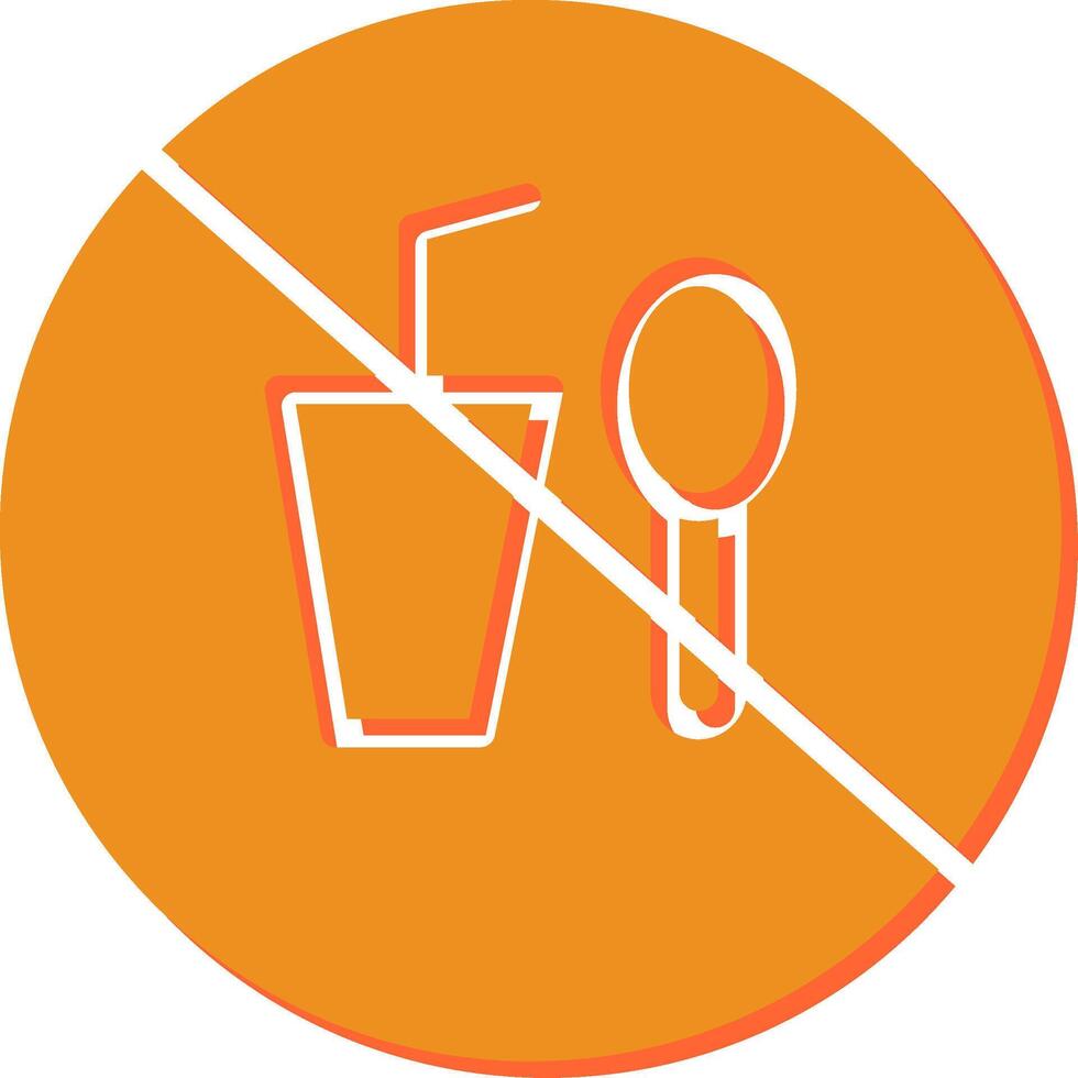 No Food or Drinks Vector Icon