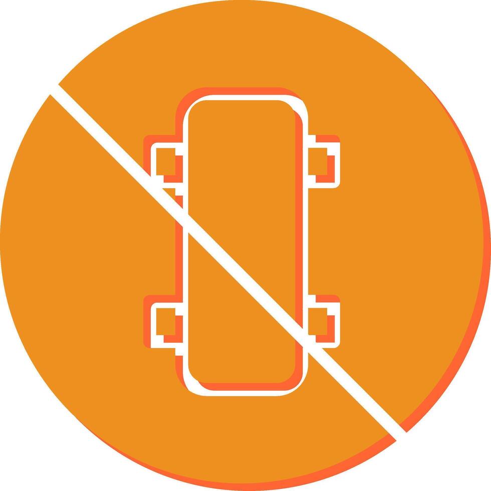 No Skating Vector Icon