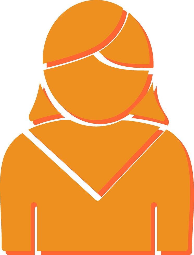 icono de vector de mujer de negocios