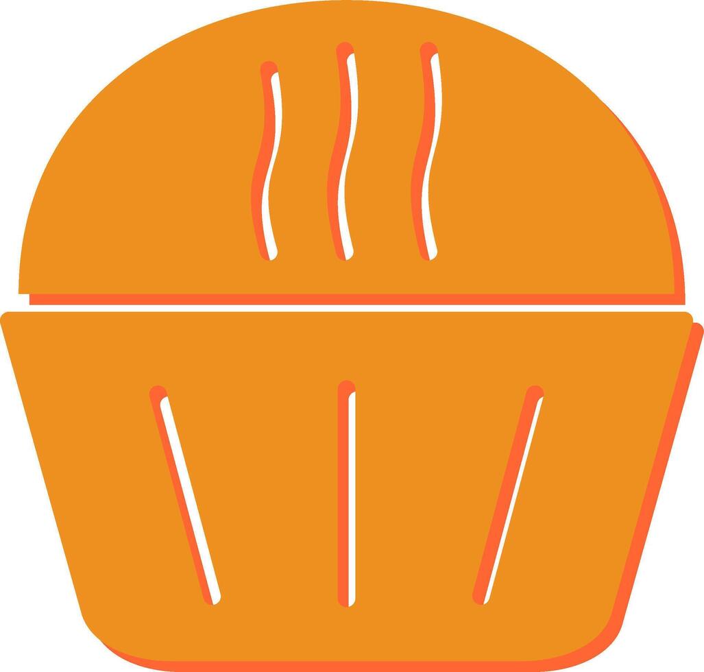 Cream Muffin Vector Icon