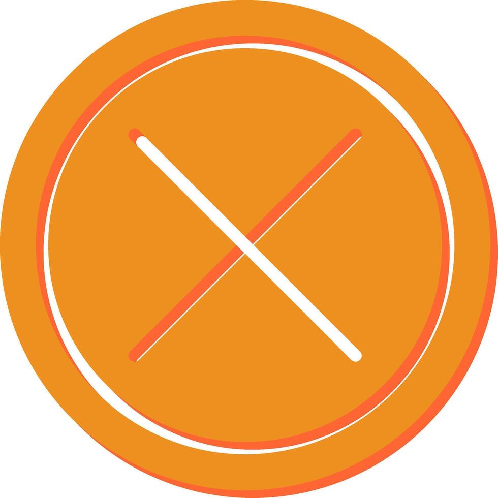 Do Not Cross Vector Icon