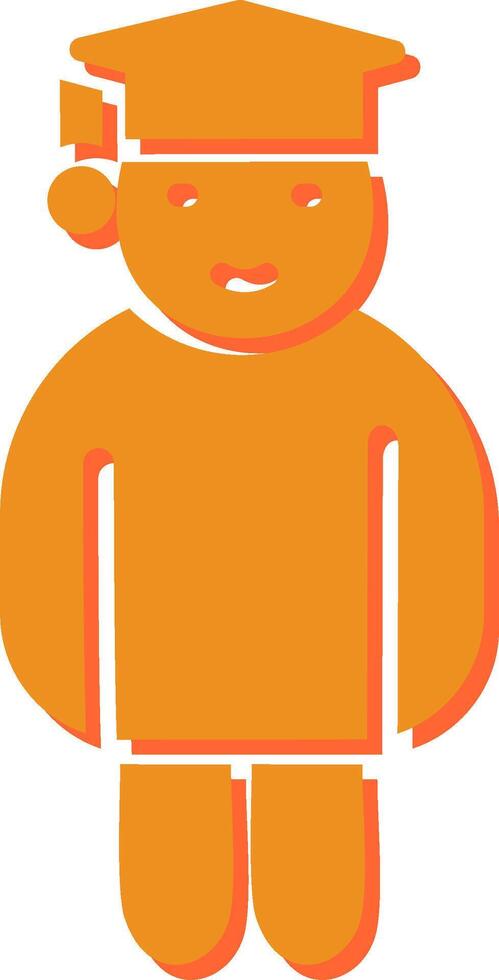 Graduate Student Vector Icon