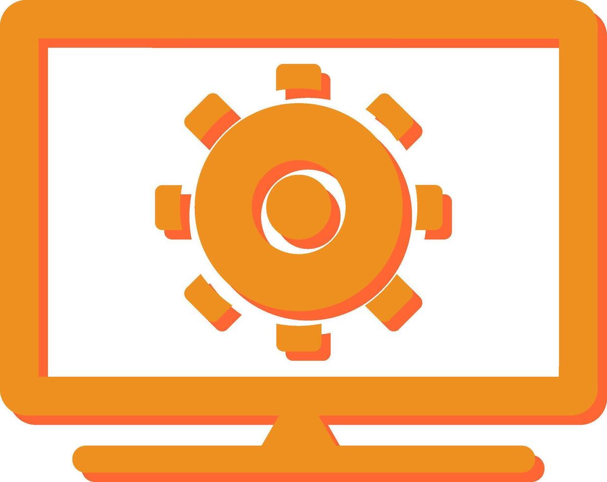 Computer Settings Vector Icon