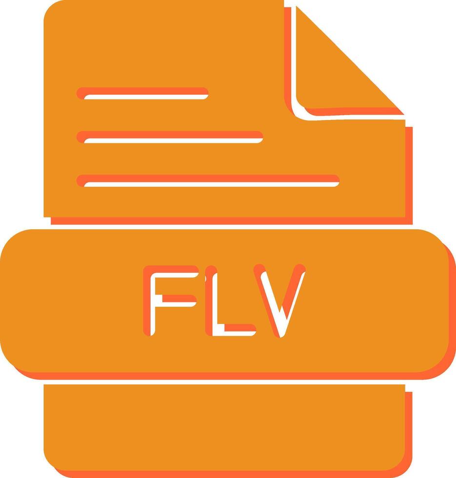 FLV Vector Icon
