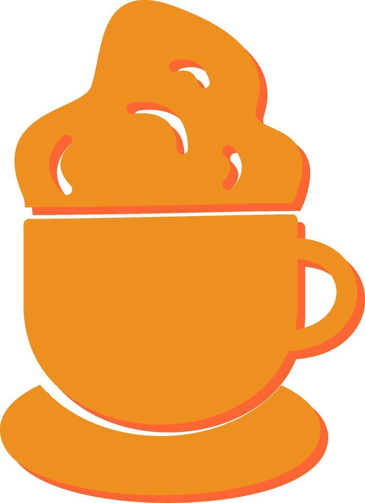 icono de vector de café cremoso