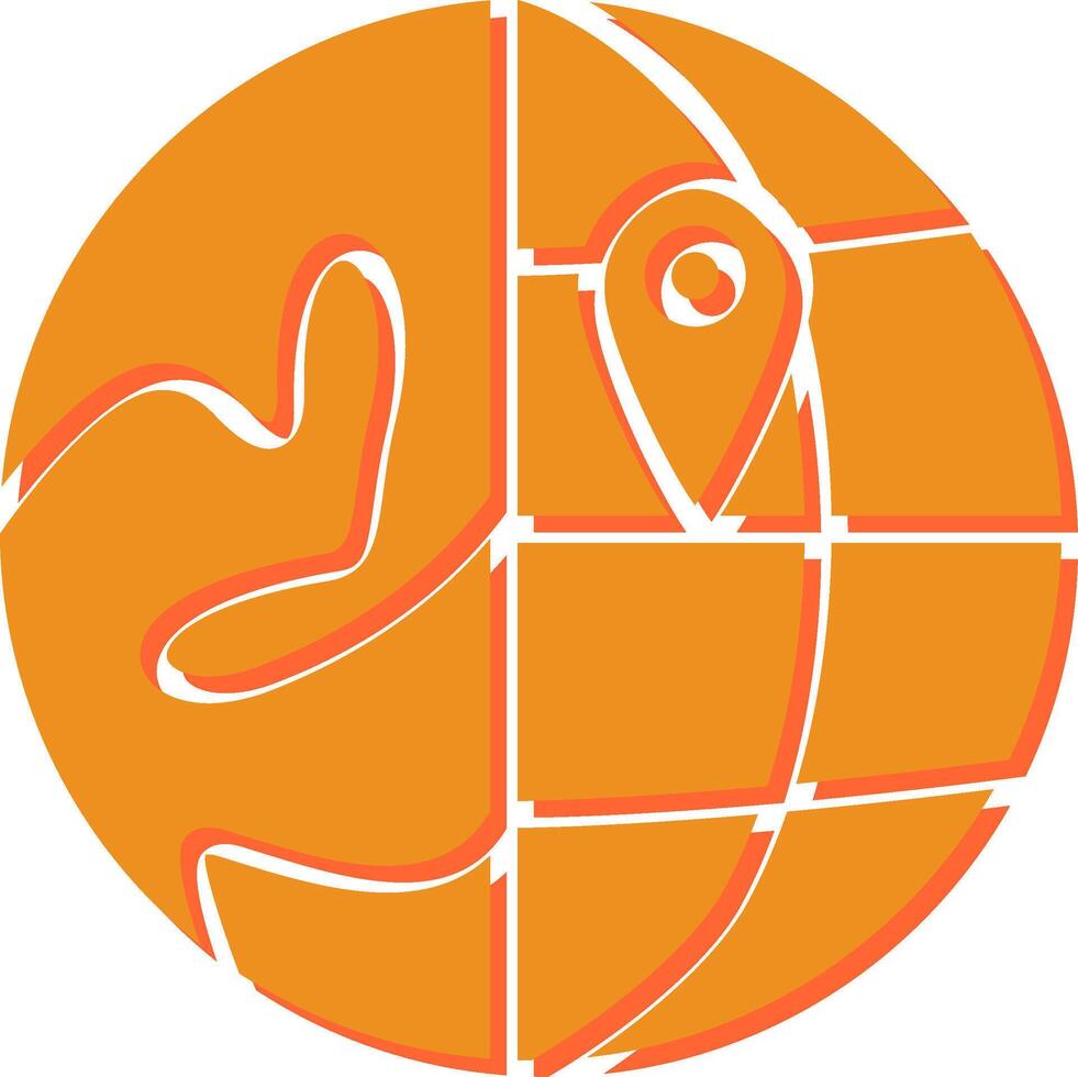 Location on Earth Vector Icon