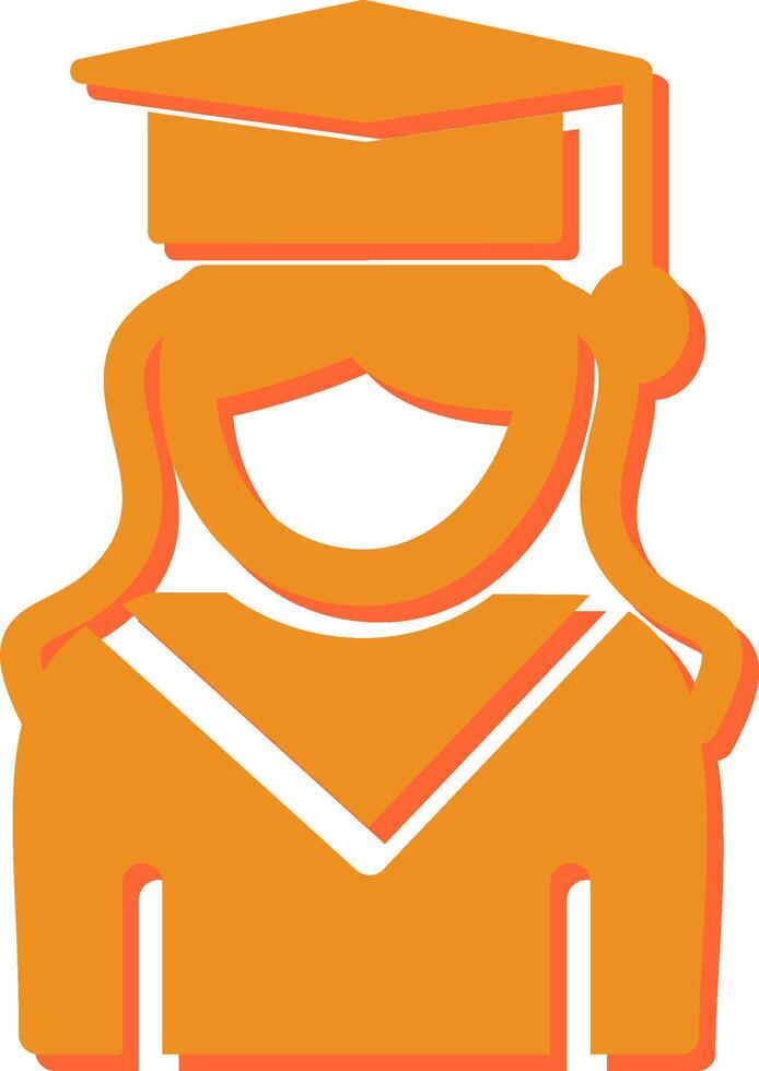 Female Graduate Vector Icon