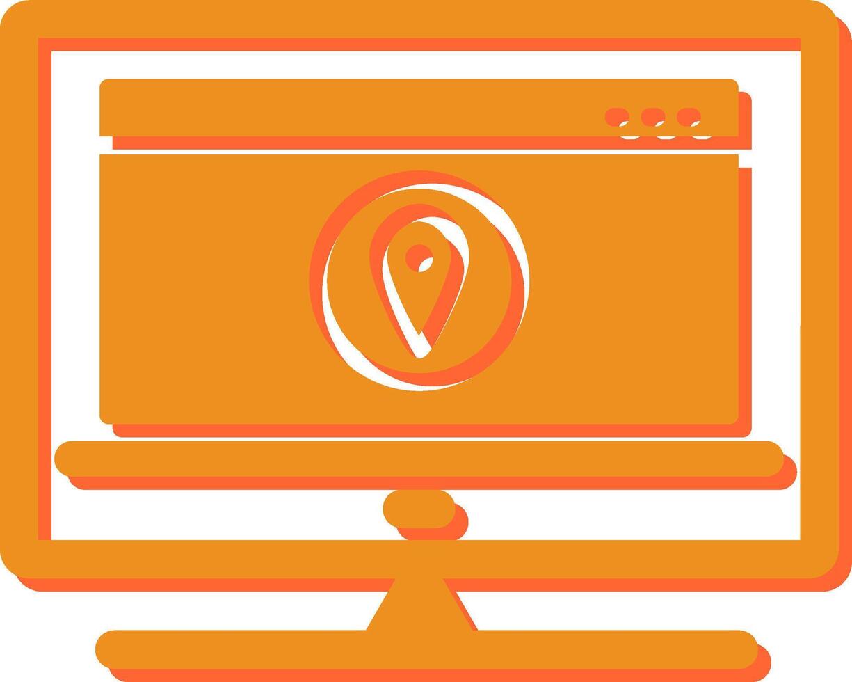 Location Web Advertising Vector Icon