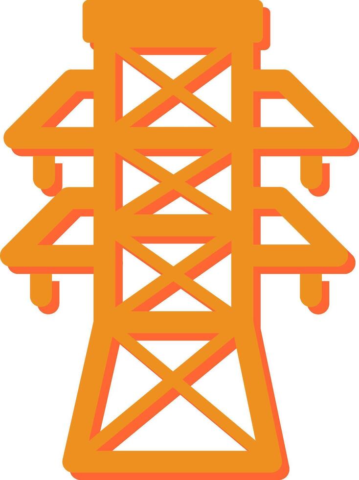 icono de vector de torre de electricidad