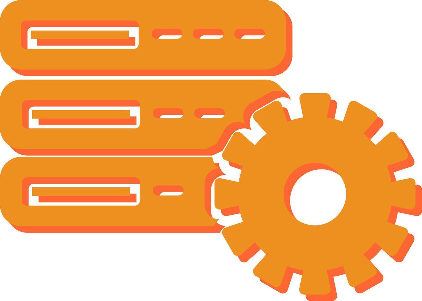 Database Setting Vector Icon