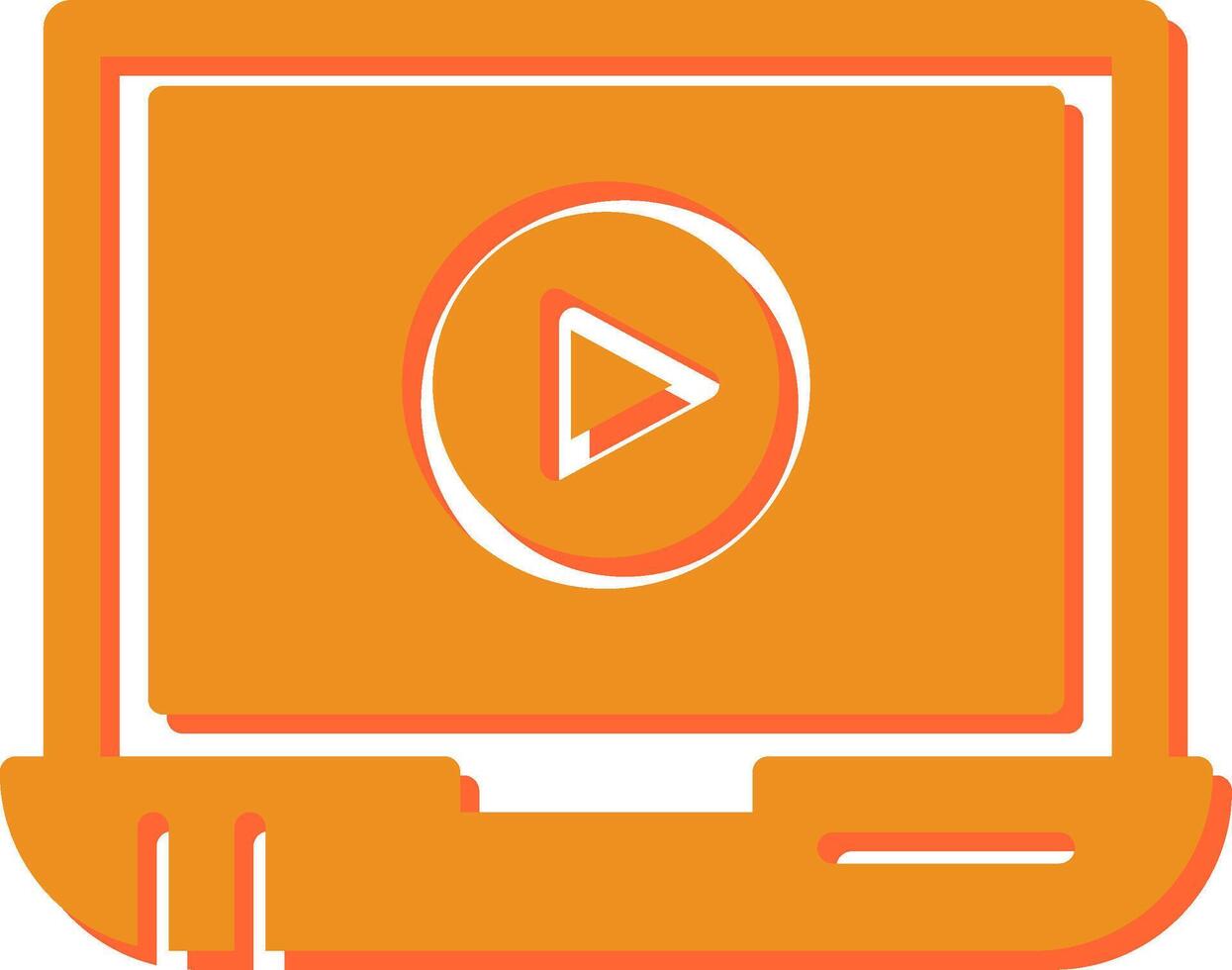 Video Screening Vector Icon