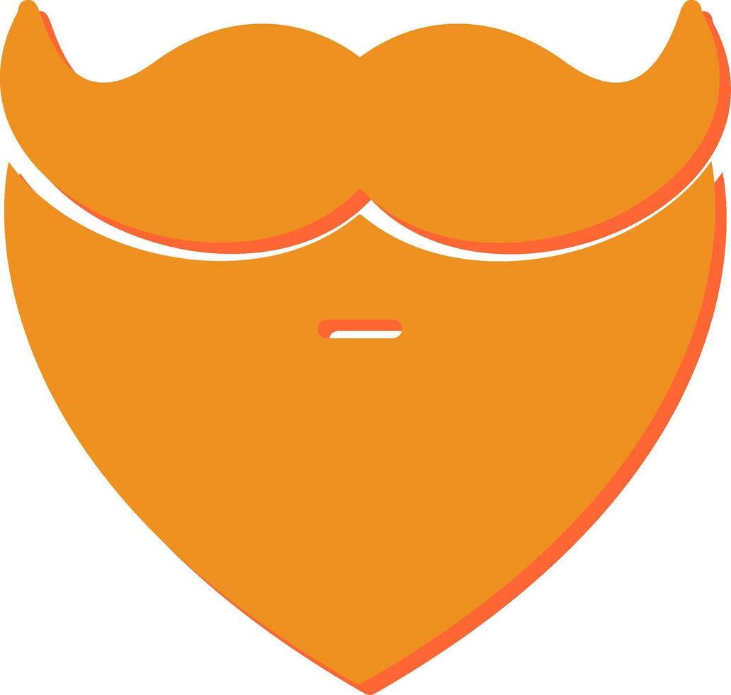 Beard and Moustache I Vector Icon