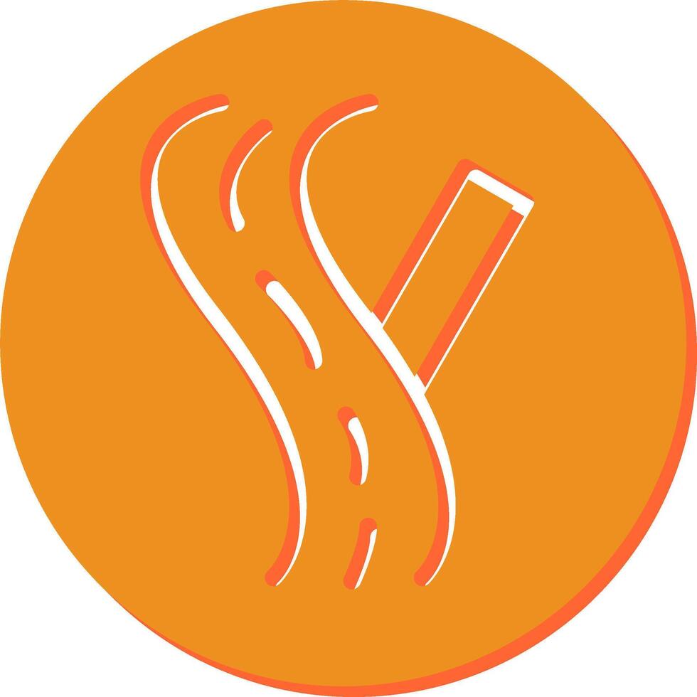 Linked Road Sign Vector Icon