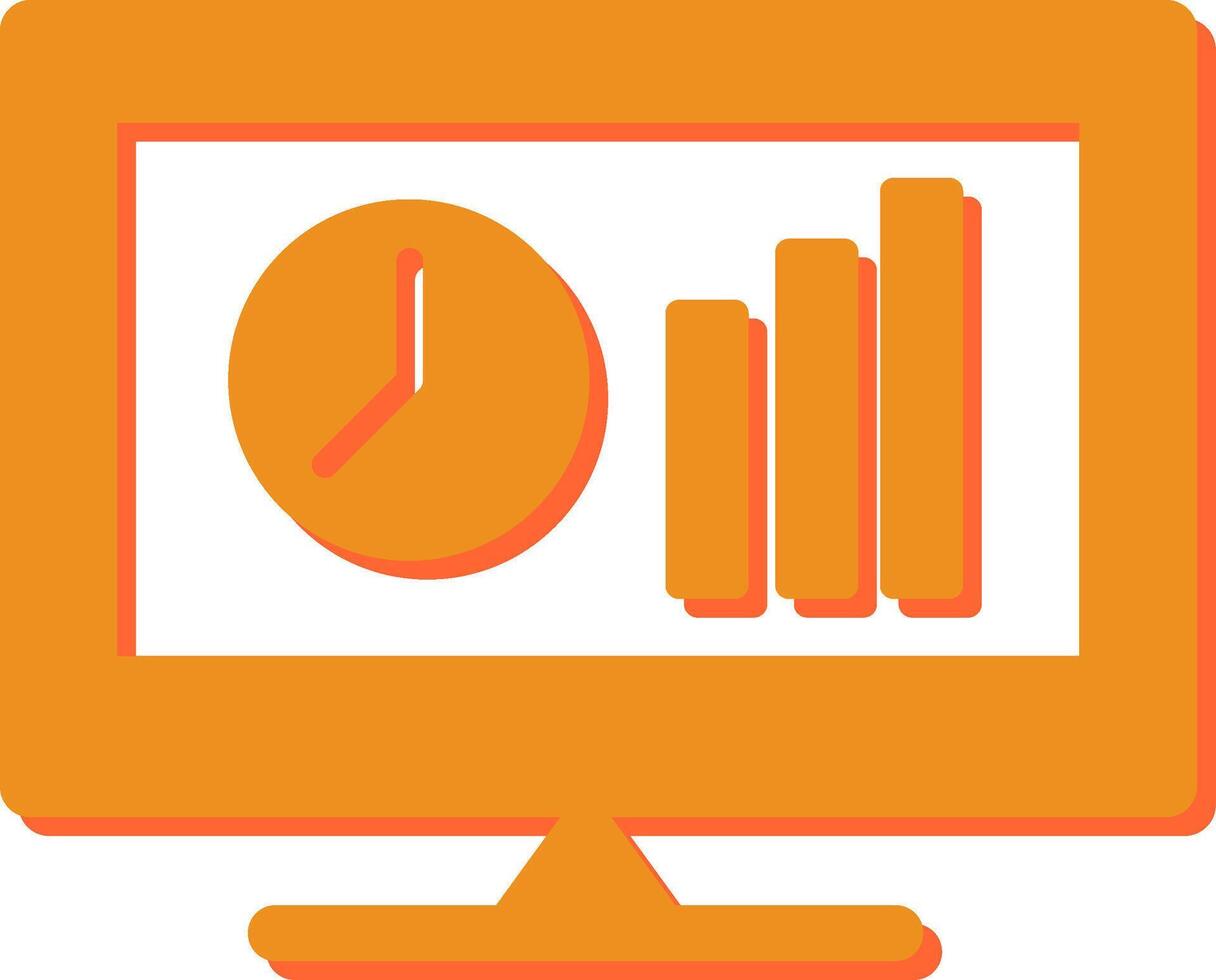 Online Stats Vector Icon