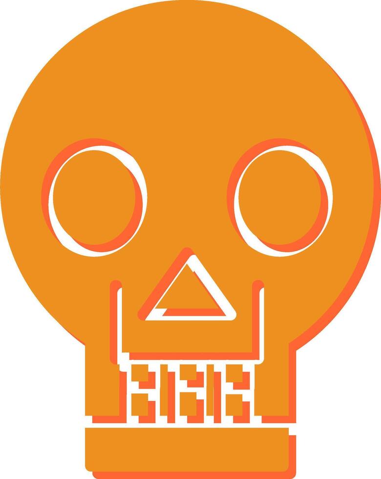 Skull X ray Vector Icon