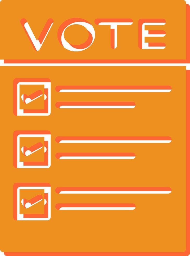 Ballot Paper Vector Icon