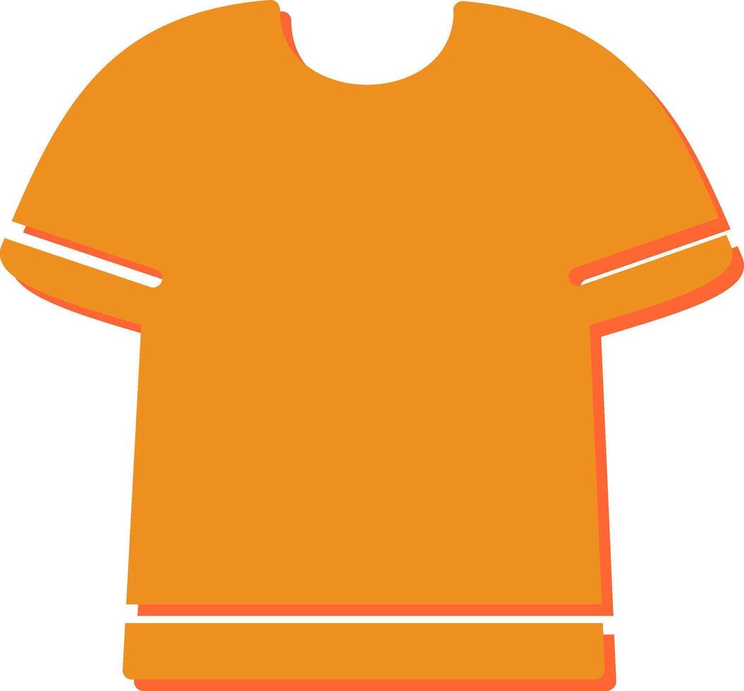 T Shirt with Lines Vector Icon