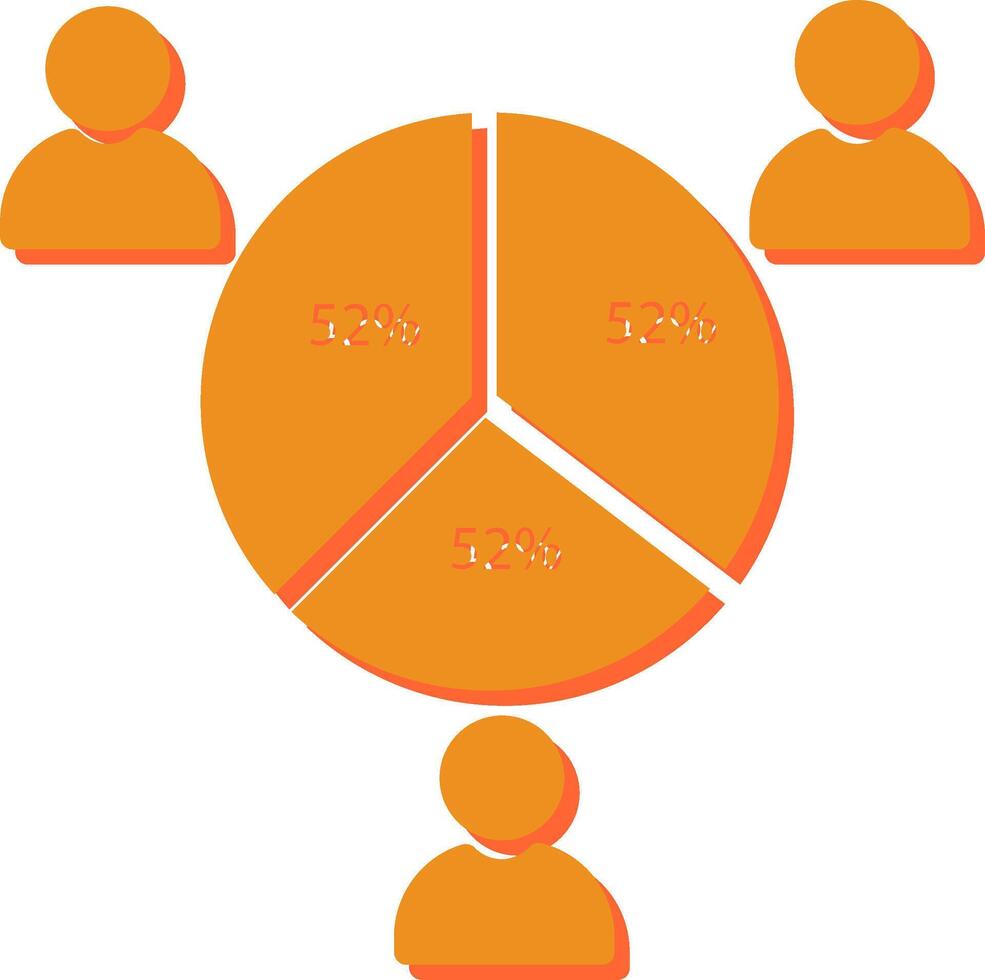 icono de vector de estadísticas de candidatos