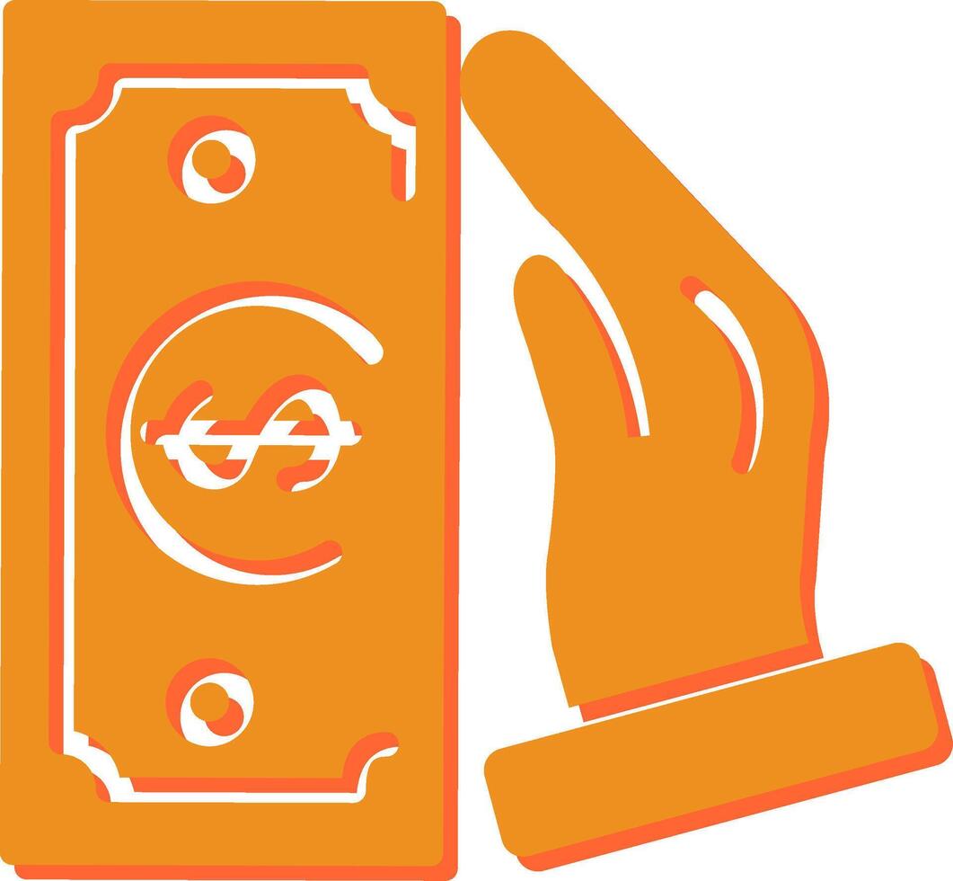 Cash Receiving Vector Icon