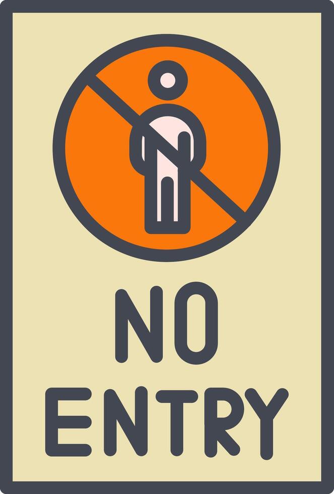 No Entry Sign Vector Icon