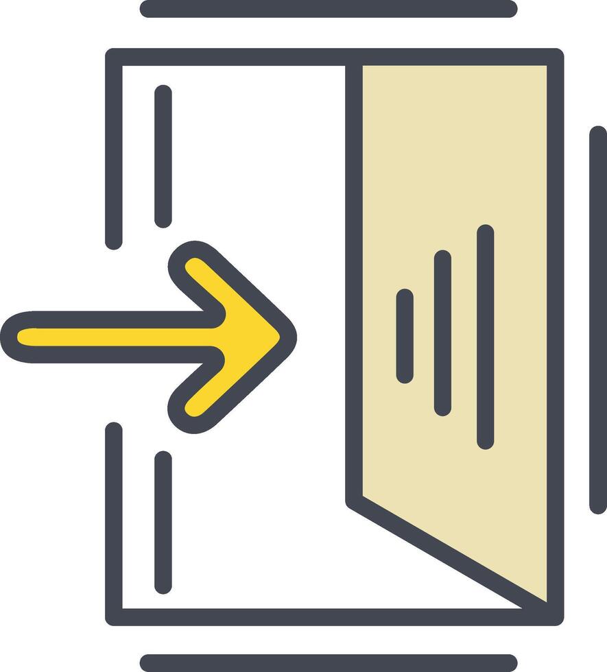 Exit Sign Vector Icon