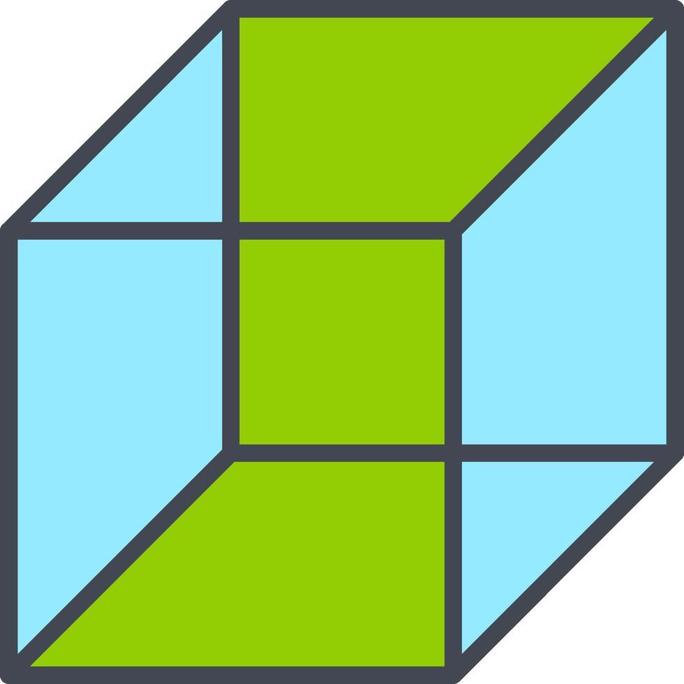 icono de vector de cubo