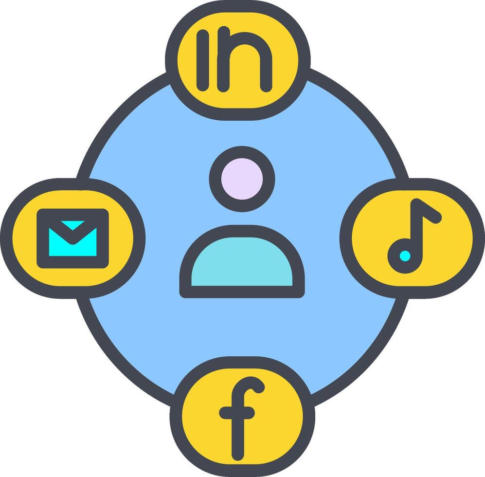 Social Circle Vector Icon