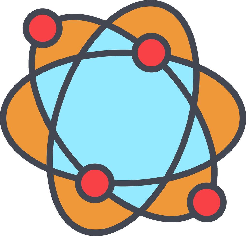 Atomic Structure Vector Icon