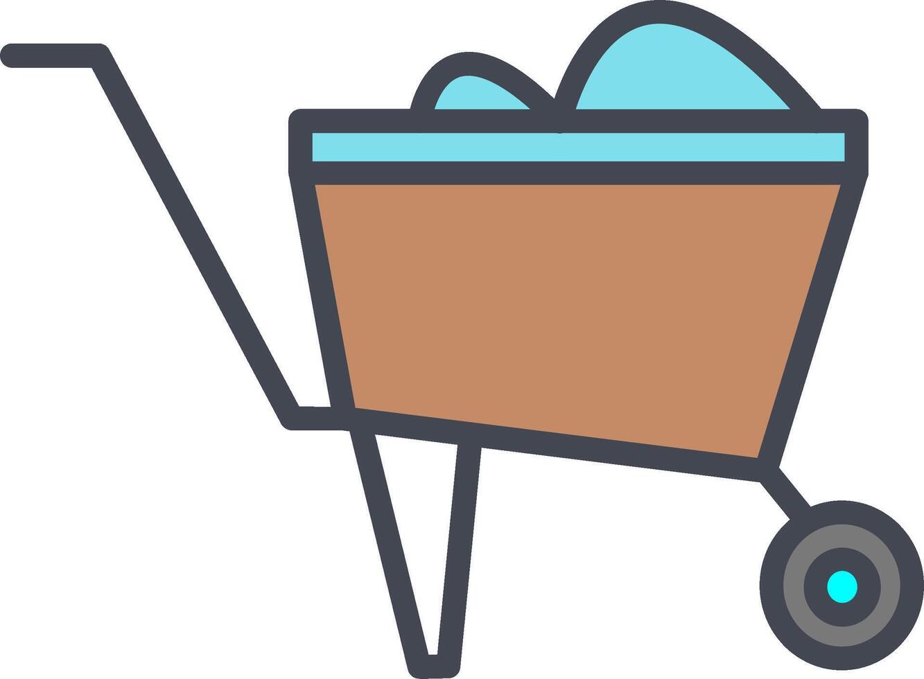 Wheelbarrow Vector Icon