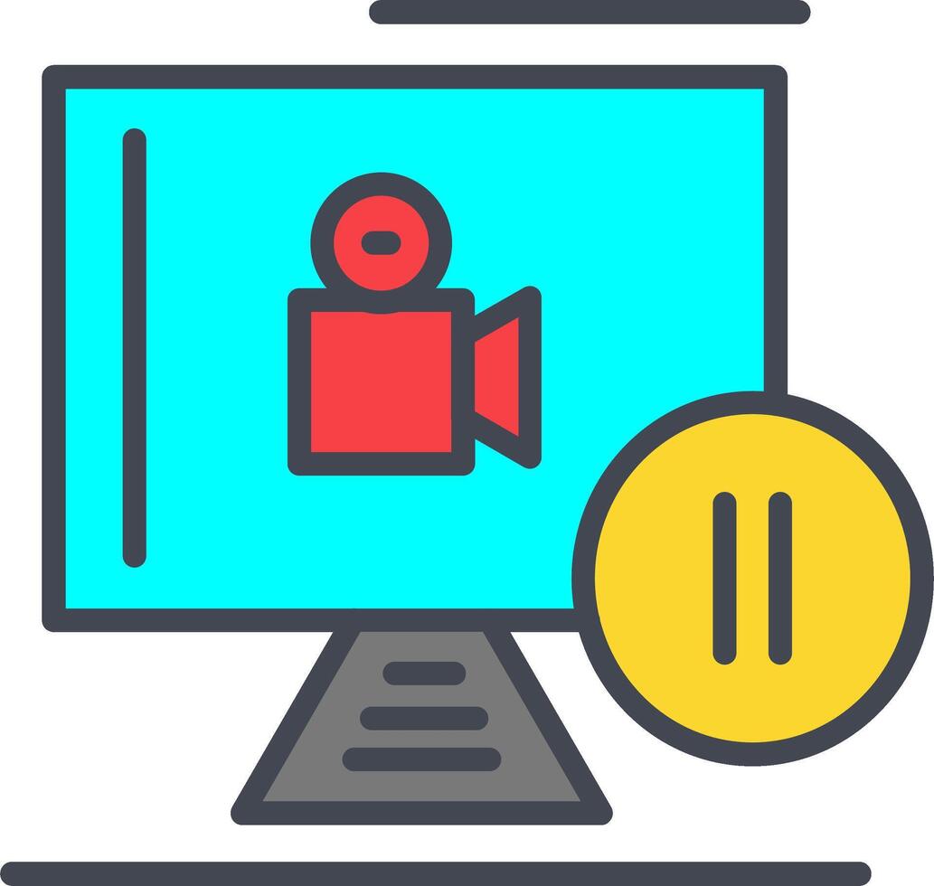 Pause Button Vector Icon