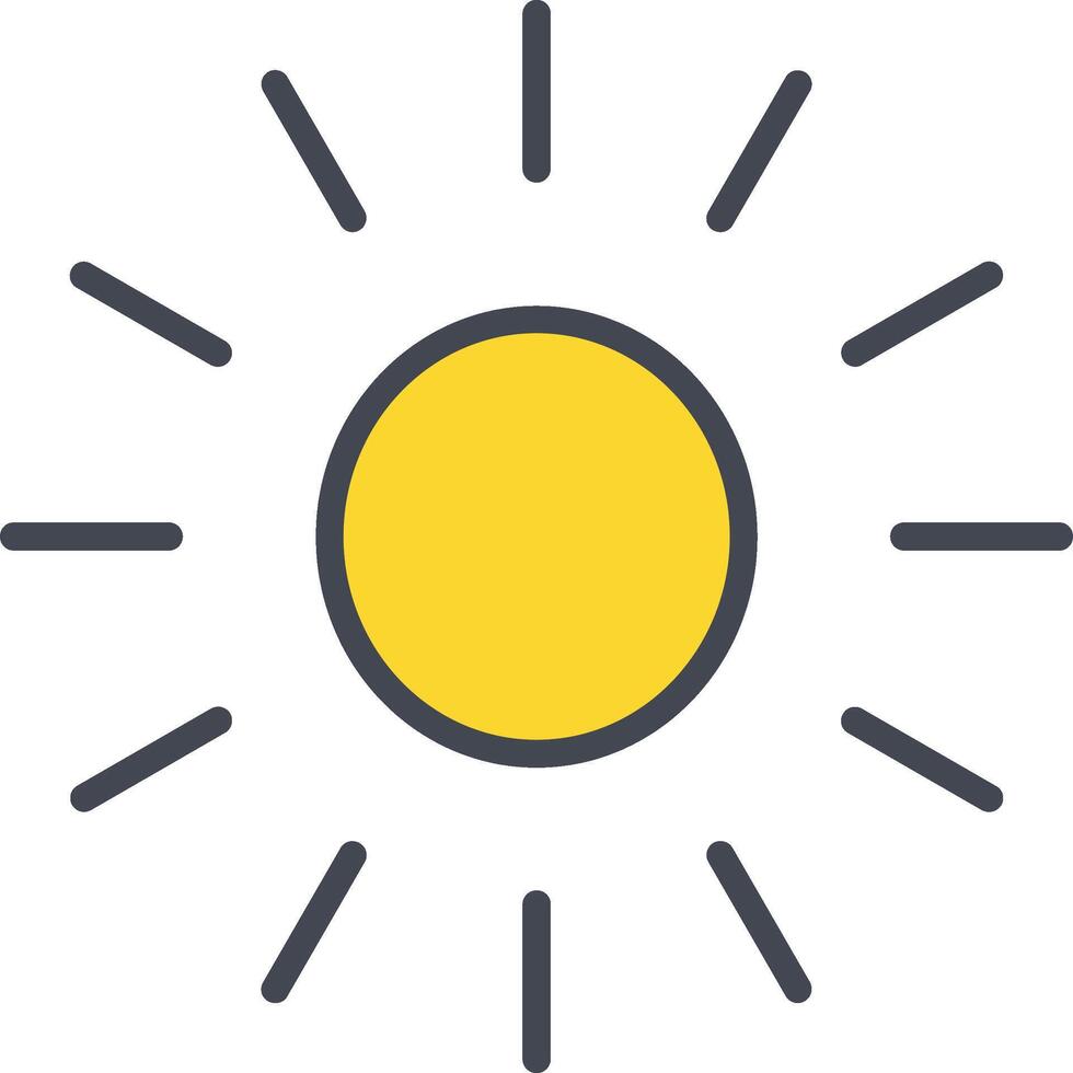 Sun Vector Icon