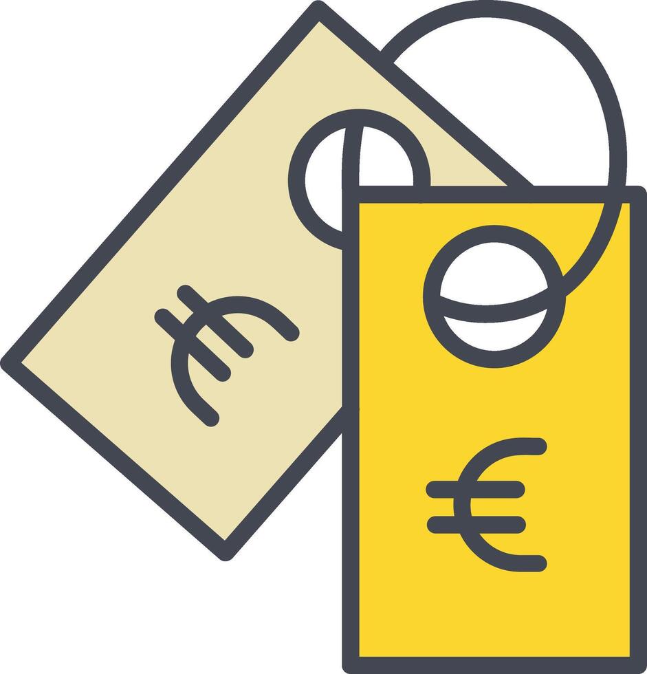 Euro Tag Vector Icon