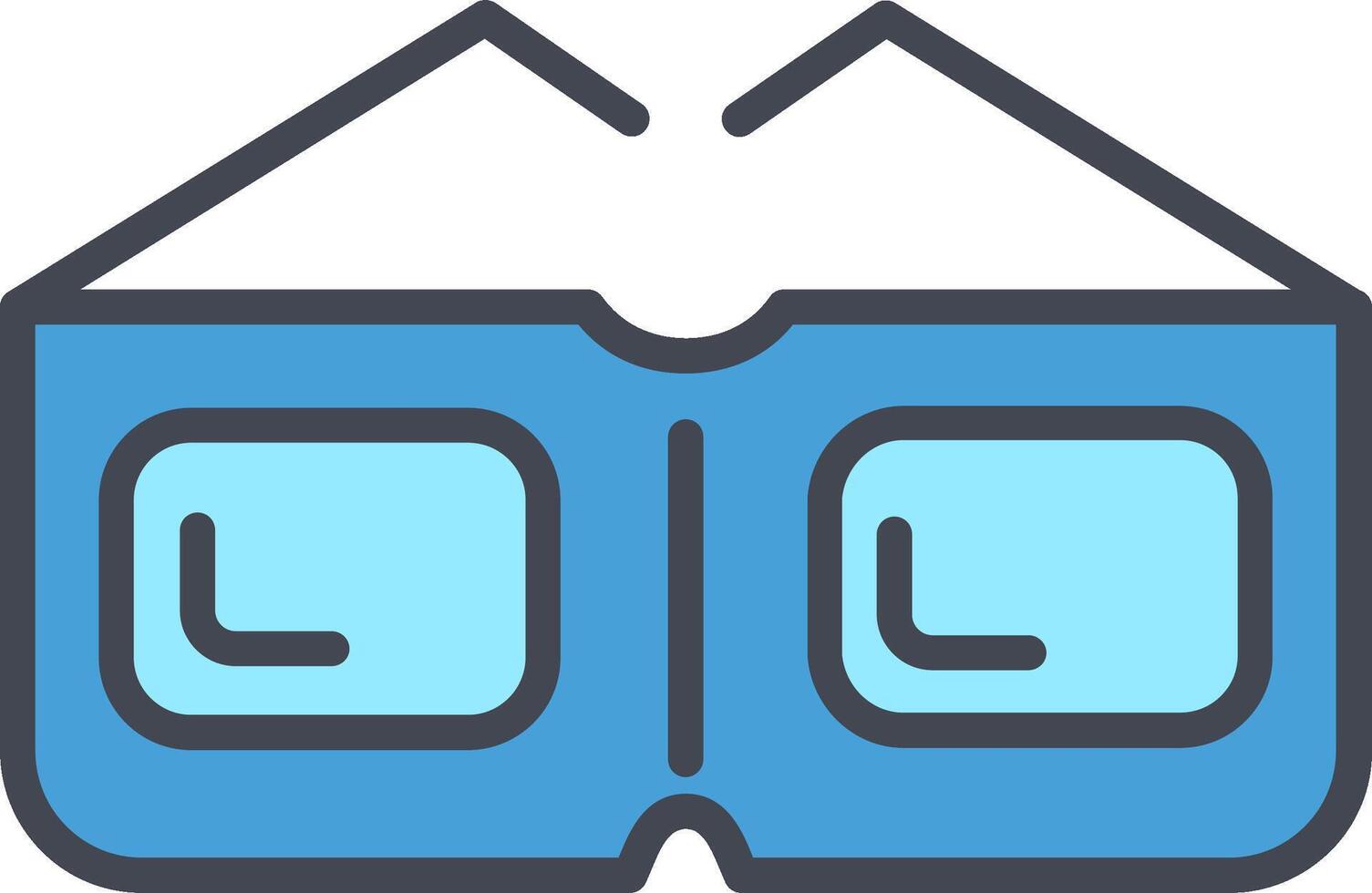 icono de vector de gafas