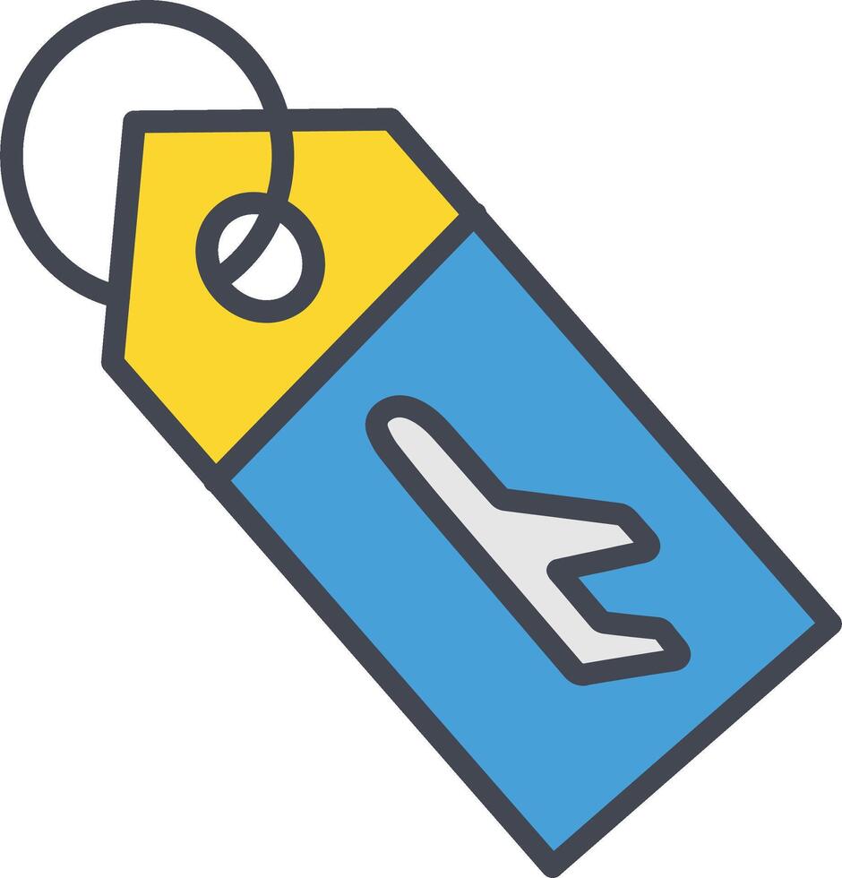 Luggage Tag Vector Icon