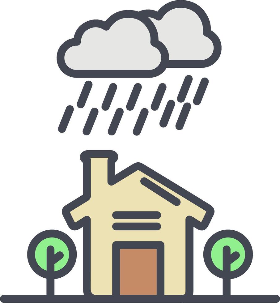 Rain Vector Icon