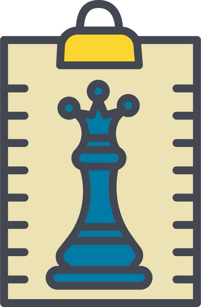Clipboard Chess Vector Icon